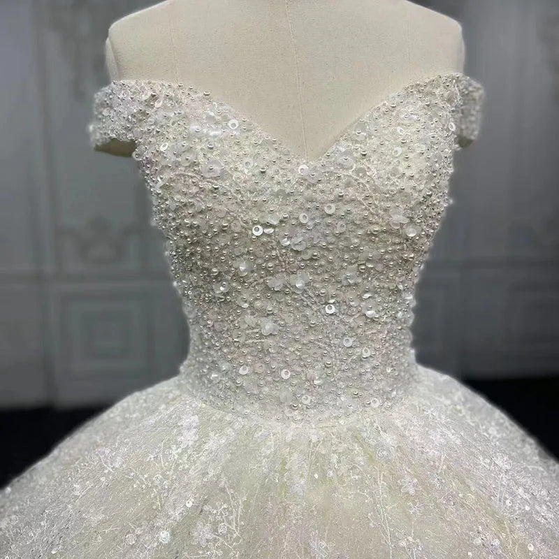 9417 Wholesale Custom Made Latest Style Bridal Luxury Exquisite Wedding Dress