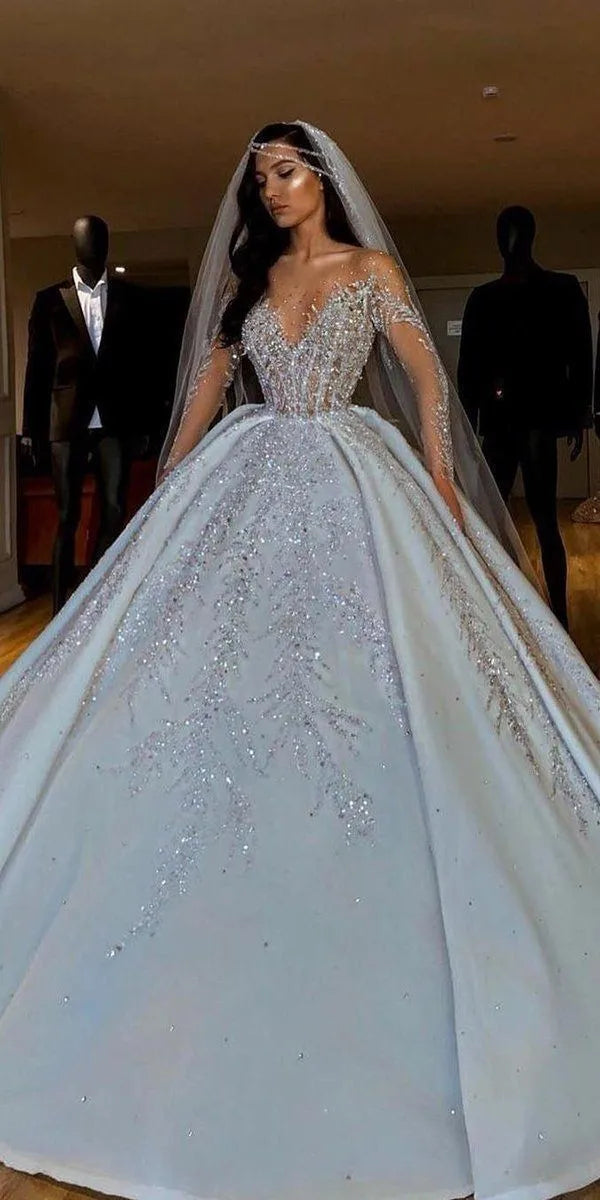S1731F   2025 High Quality Hot Sale New Fashion Elegant Lace Custom  Party Wedding Dress Bridal Gowns