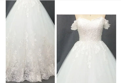 2023 Modest Wedding Dresses High Neck Long Sleeve Floor Length Custom Long Formal Bridal Dubai Muslim Bridal Wedding Dress