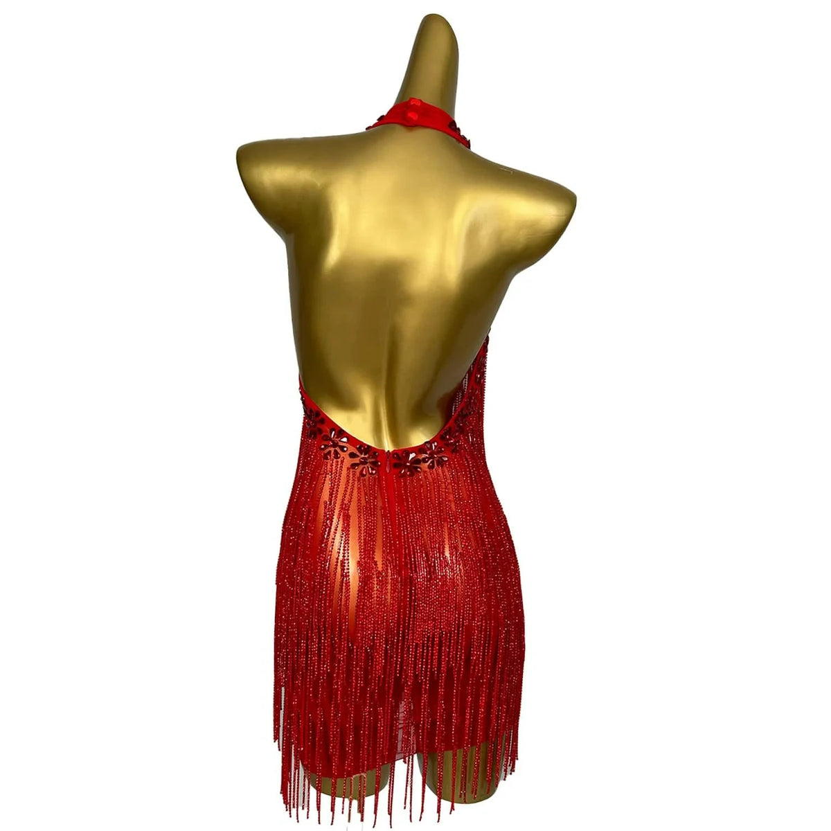 Diamond Birthday Party Dress Latin Dance Wear Women Backless Crystal Prom Night Club Mini Dress Tassel Sexy Party Evening Dress