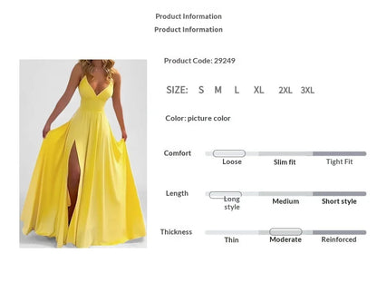 Cross-border  Spring New European American Women's Fashion Solid Color Chiffon Anti-Static Sexy Slim Split Ear Side Long