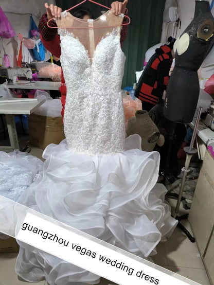 China Factory White Lace Fabric for Wedding Dress Ball Gown Wedding Dresses Sweetheart Custom Wedding Guest Dresses Ladies Women