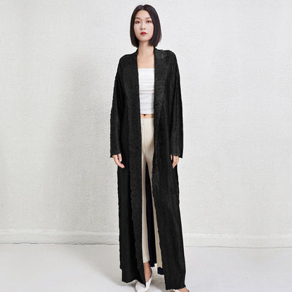 Fast Shipping 2024 Latest Abaya Designs Pleated Polyester Fabric Abaya for Women Casual High Quality Abaya