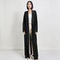 Fast Shipping 2024 Latest Abaya Designs Pleated Polyester Fabric Abaya for Women Casual High Quality Abaya