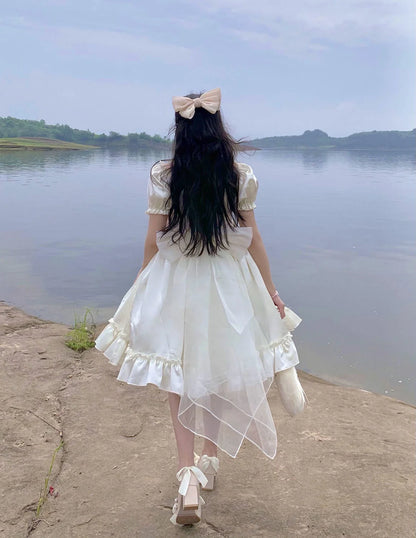 15286# Elegant Lolita Satin Ball Gown Birthday Party Princess Dress for Plus Size Women Prom Evening Dresses Flower Girl Clothes