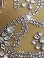 Luxury Transparent High Slit Crystal Club Hip Wrapped Dress Jazz Singer Dance Stage Costume Women Birthday Party Prom Dresses