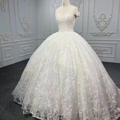 9417 Wholesale Custom Made Latest Style Bridal Luxury Exquisite Wedding Dress