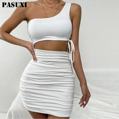 PASUXI Wholesale Women Dress Vintage Printed Party Plus Size Apparel Casual Dresses Women Dress