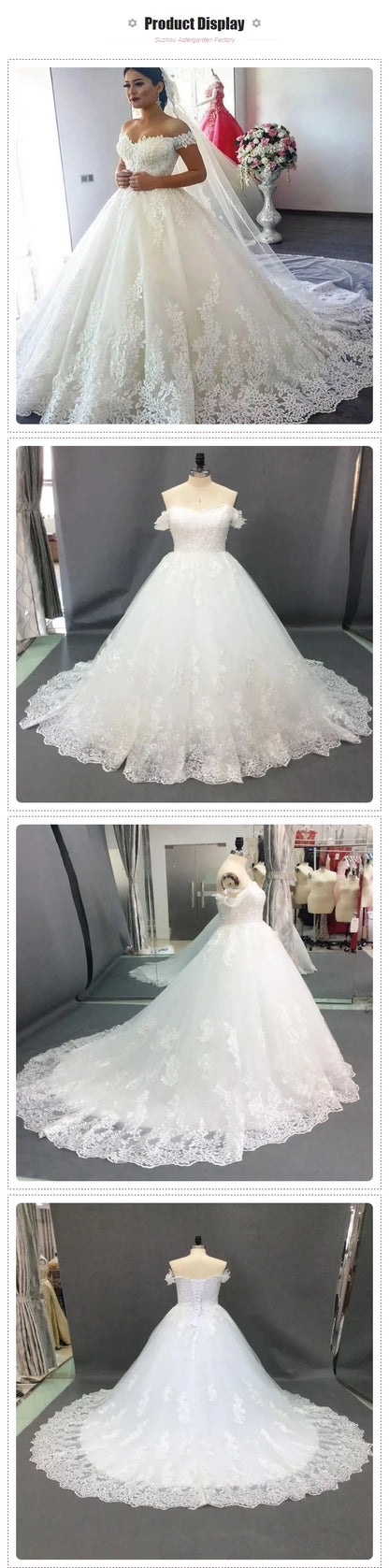 2023 Modest Wedding Dresses High Neck Long Sleeve Floor Length Custom Long Formal Bridal Dubai Muslim Bridal Wedding Dress