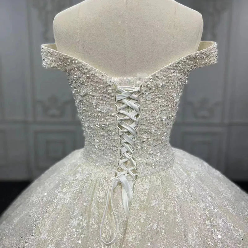 9417 Wholesale Custom Made Latest Style Bridal Luxury Exquisite Wedding Dress