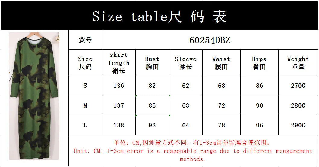 BR6013 Women's Vintage Printed Stretchy Dress Empire Waist Crew Neck Long Skirt Anti-Static Polyester Spandex