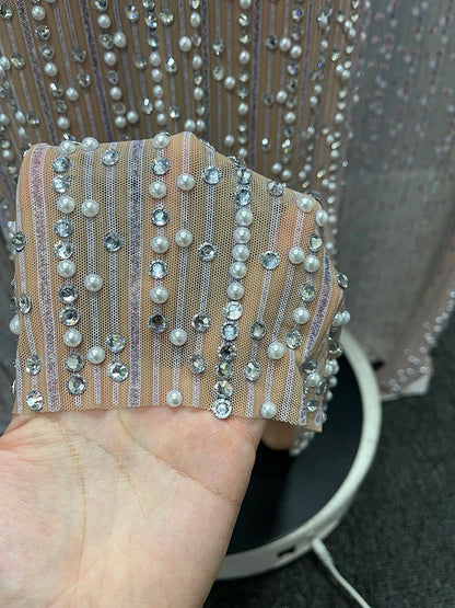 Novance Y3764-B Trending Womens Clothing 2024 Club Dress for Women Sexy Party Formal Luxury Sleeveless Rhinestone Clothing Women