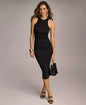 Women's Sleeveless Ruched Jersey Dress | Donna Karan New York